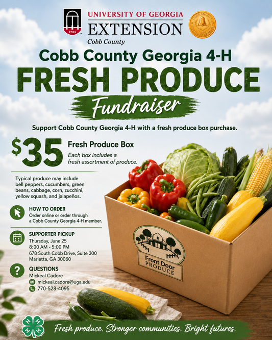 Cobb County Georgia 4-H Fresh Produce Box Fundraiser
